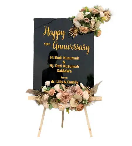 Papan Bunga Akrilik Soklat